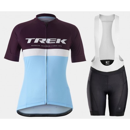 Set Fietsshirt + Korte Koersbroek 2021 Bontrager Trek Anara Dames N002